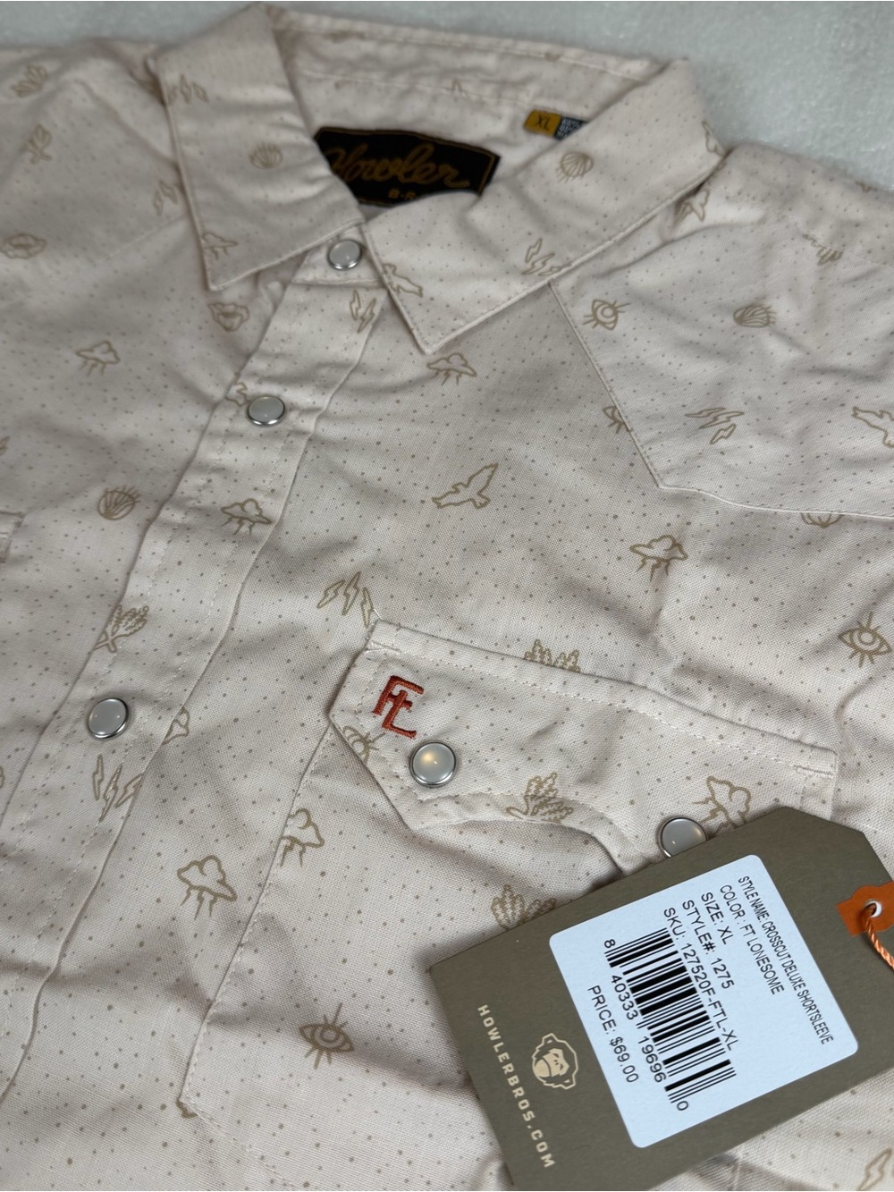 Rare NWT Howler x Fort Lonesome Crosscut Deluxe Shirt Men’s XL Earthly Elements